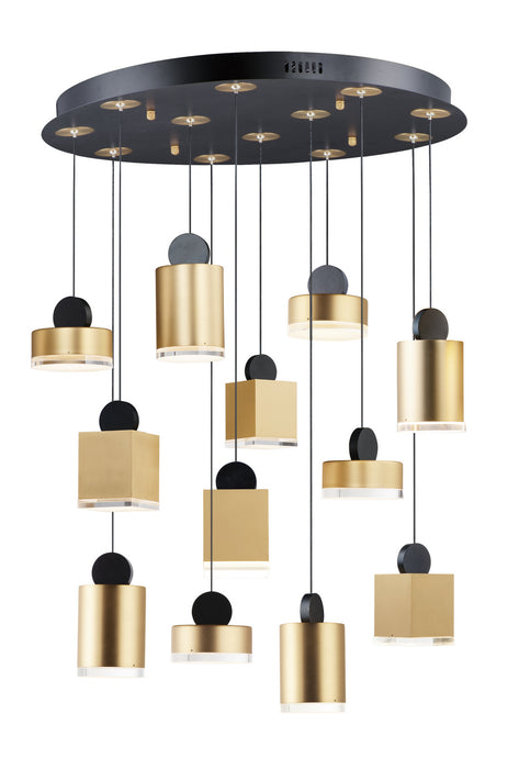 Myhouse Lighting ET2 - E20869-75BKGLD - LED Pendant - Nob - Black / Gold