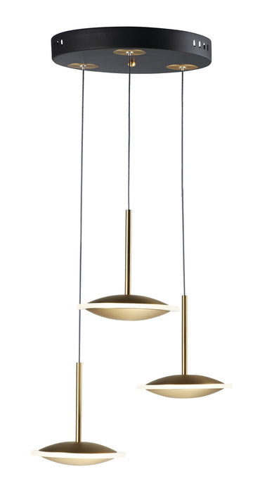 Myhouse Lighting ET2 - E21543-90BKGLD - LED Pendant - Saucer - Black / Gold