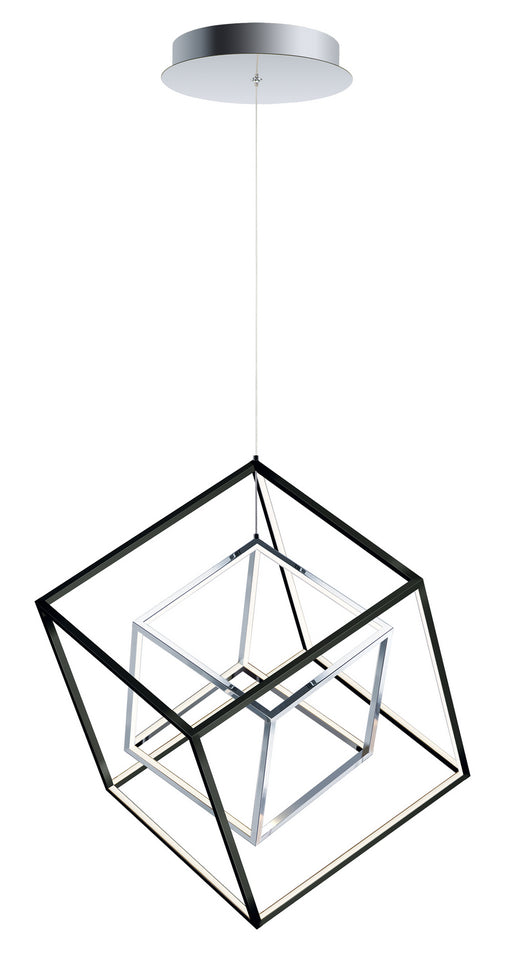 Myhouse Lighting ET2 - E30584-BKPC - LED Pendant - 4 Square - Black / Polished Chrome