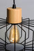 Myhouse Lighting Maxim - 10068BKNWD - One Light Pendant - Bjorn - Black / Natural Wood