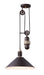 Myhouse Lighting Maxim - 10090OIWWD - One Light Pendant - Tucson - Oil Rubbed Bronze / Weathered Wood