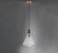 Myhouse Lighting Maxim - 10101CLWOAB - One Light Pendant - Abbott - Weathered Oak / Antique Brass