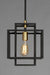 Myhouse Lighting Maxim - 10246BKSBR - One Light Pendant - Liner - Black / Satin Brass