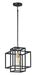 Myhouse Lighting Maxim - 10246BKSBR - One Light Pendant - Liner - Black / Satin Brass