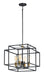 Myhouse Lighting Maxim - 10247BKSBR - Four Light Pendant - Liner - Black / Satin Brass