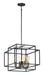 Myhouse Lighting Maxim - 10247BKSBR - Four Light Pendant - Liner - Black / Satin Brass