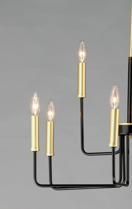 Myhouse Lighting Maxim - 10257BKGLD - Nine Light Chandelier - Sullivan - Black / Gold