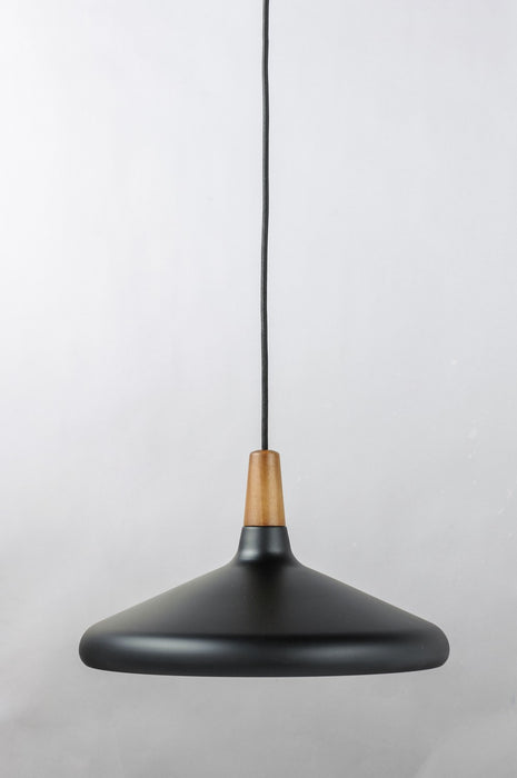 Myhouse Lighting Maxim - 11354WNBK - One Light Pendant - Nordic - Walnut / Black