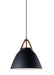 Myhouse Lighting Maxim - 11356TNBK - One Light Pendant - Nordic - Tan Leather / Black