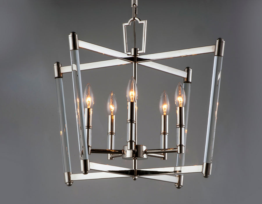 Myhouse Lighting Maxim - 16103CLPN - Five Light Chandelier - Lucent - Polished Nickel