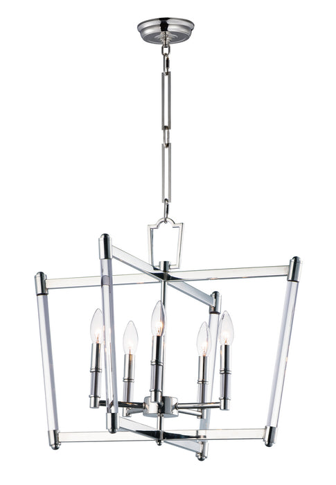 Myhouse Lighting Maxim - 16103CLPN - Five Light Chandelier - Lucent - Polished Nickel