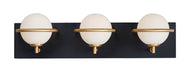 Myhouse Lighting Maxim - 21603SWBKGLD - LED Bath Vanity - Revolve - Black / Gold