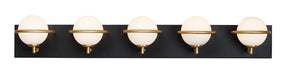 Myhouse Lighting Maxim - 21605SWBKGLD - LED Bath Vanity - Revolve - Black / Gold