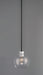 Myhouse Lighting Maxim - 21619CLBKAL - One Light Mini Pendant - Vessel - Black / Brushed Aluminum