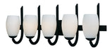 Myhouse Lighting Maxim - 21645SWTXB - Five Light Bath Vanity - Taylor - Textured Black