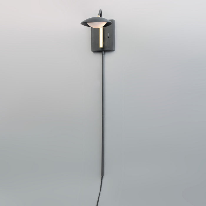 Myhouse Lighting Maxim - 21691BKSBR - LED Wall Sconce - Scan - Black / Satin Brass