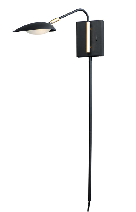 Myhouse Lighting Maxim - 21691BKSBR - LED Wall Sconce - Scan - Black / Satin Brass