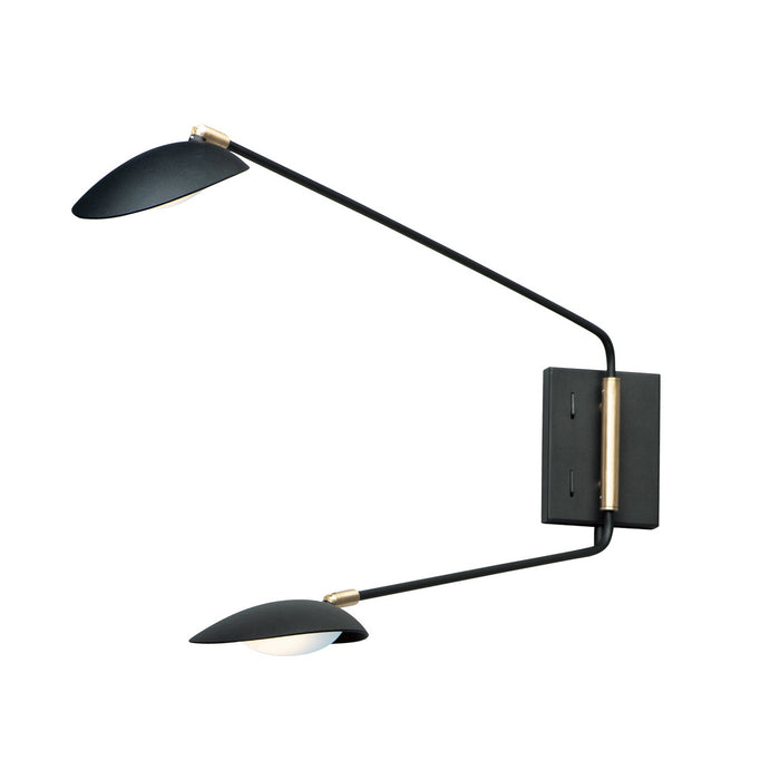 Myhouse Lighting Maxim - 21692BKSBR - LED Wall Sconce - Scan - Black / Satin Brass