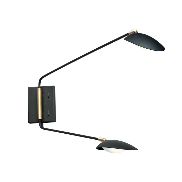 Myhouse Lighting Maxim - 21692BKSBR - LED Wall Sconce - Scan - Black / Satin Brass