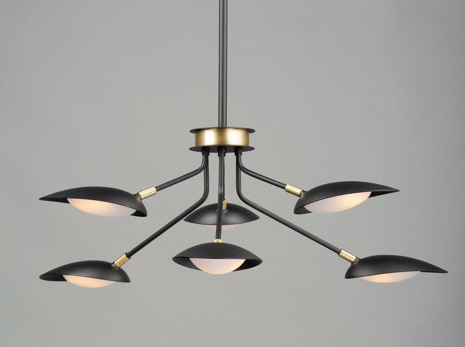 Myhouse Lighting Maxim - 21696BKSBR - LED Pendant - Scan - Black / Satin Brass