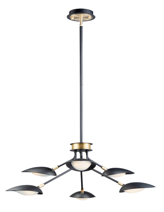 Myhouse Lighting Maxim - 21696BKSBR - LED Pendant - Scan - Black / Satin Brass