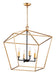 Myhouse Lighting Maxim - 25155GLTXB - Four Light Chandelier - Abode - Gold Leaf / Textured Black