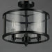 Myhouse Lighting Maxim - 25250CLBK - Three Light Semi Flush Mount - Sentinel - Black