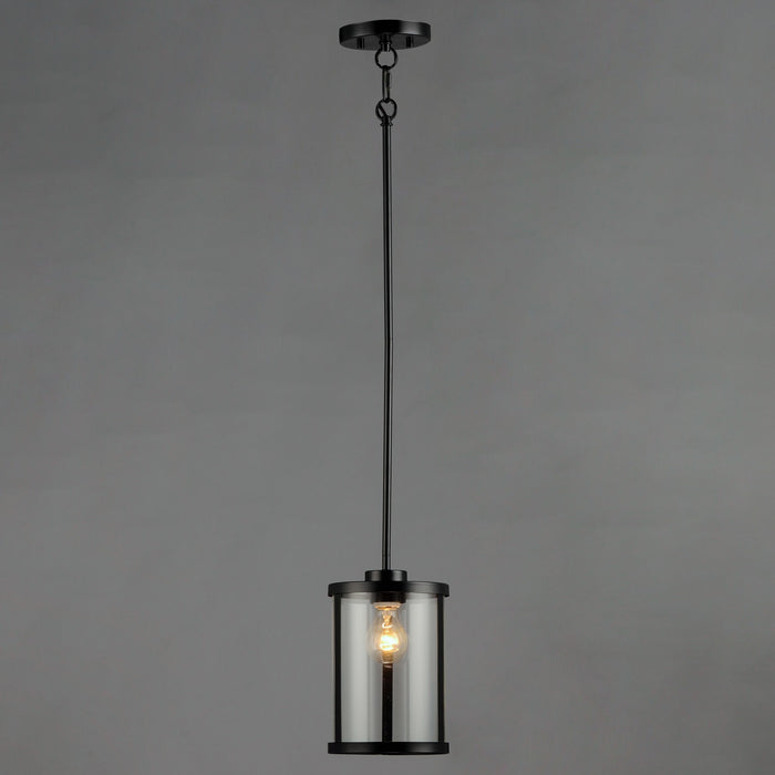 Myhouse Lighting Maxim - 25252CLBK - One Light Pendant - Sentinel - Black