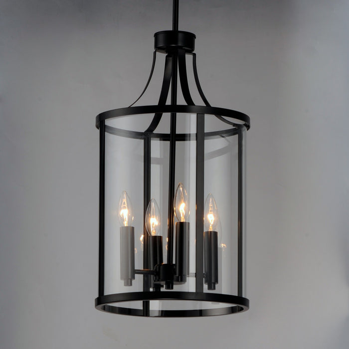 Myhouse Lighting Maxim - 25253CLBK - Four Light Pendant - Sentinel - Black