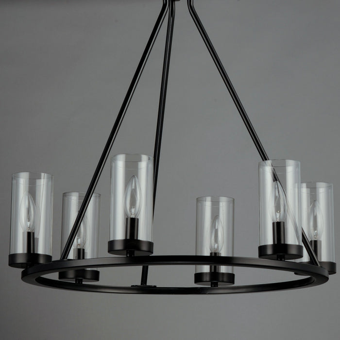 Myhouse Lighting Maxim - 25255CLBK - Six Light Chandelier - Sentinel - Black