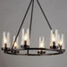 Myhouse Lighting Maxim - 25255CLBK - Six Light Chandelier - Sentinel - Black