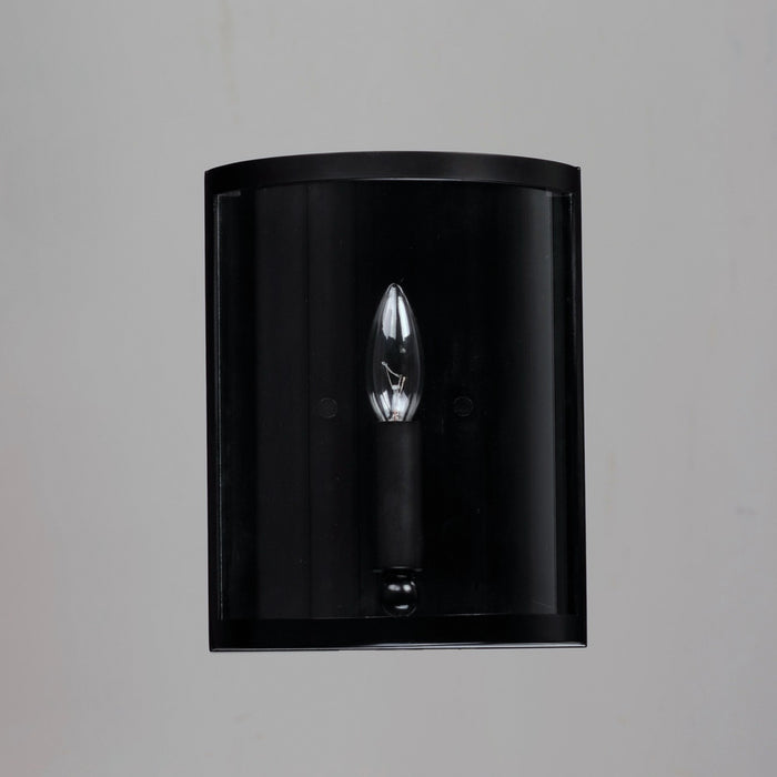 Myhouse Lighting Maxim - 25259CLBK - One Light Wall Sconce - Sentinel - Black