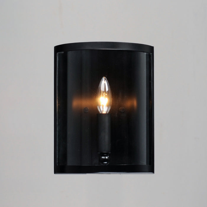 Myhouse Lighting Maxim - 25259CLBK - One Light Wall Sconce - Sentinel - Black