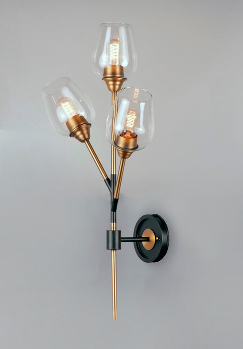 Myhouse Lighting Maxim - 26341CLABBK - LED Wall Sconce - Savvy - Antique Brass / Black