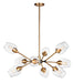 Myhouse Lighting Maxim - 26345CLABBK - LED Chandelier - Savvy - Antique Brass / Black