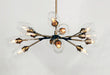 Myhouse Lighting Maxim - 26347CLABBK - LED Chandelier - Savvy - Antique Brass / Black