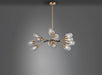 Myhouse Lighting Maxim - 26347CLABBK - LED Chandelier - Savvy - Antique Brass / Black