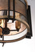 Myhouse Lighting Maxim - 27560BKBWAB - Three Light Flush Mount - Boundry - Black / Barn Wood / Antique Brass