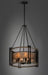 Myhouse Lighting Maxim - 27565BKBWAB - Six Light Chandelier - Boundry - Black / Barn Wood / Antique Brass