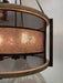 Myhouse Lighting Maxim - 27565BKBWAB - Six Light Chandelier - Boundry - Black / Barn Wood / Antique Brass