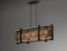 Myhouse Lighting Maxim - 27567BKBWAB - Five Light Linear Pendant - Boundry - Black / Barn Wood / Antique Brass