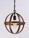 Myhouse Lighting Maxim - 27571APBK - One Light Pendant - Compass - Antique Pecan / Black