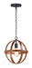 Myhouse Lighting Maxim - 27571APBK - One Light Pendant - Compass - Antique Pecan / Black