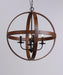 Myhouse Lighting Maxim - 27574APBK - Four Light Pendant - Compass - Antique Pecan / Black