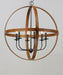 Myhouse Lighting Maxim - 27576APBK - Six Light Pendant - Compass - Antique Pecan / Black