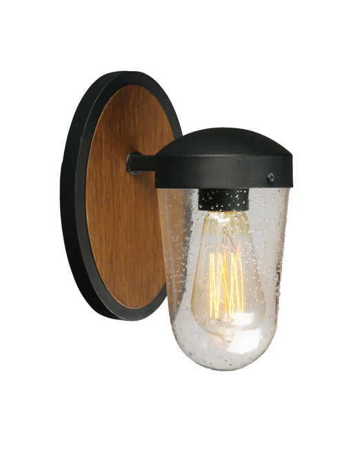 Myhouse Lighting Maxim - 30011CDAPBK - One Light Outdoor Wall Lantern - Lido - Antique Pecan / Black