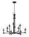 Myhouse Lighting Maxim - 30306NI - Nine Light Chandelier - Anvil - Natural Iron