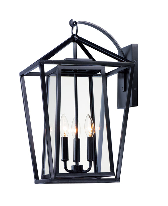 Myhouse Lighting Maxim - 3176CLBK - Three Light Outdoor Wall Lantern - Artisan - Black