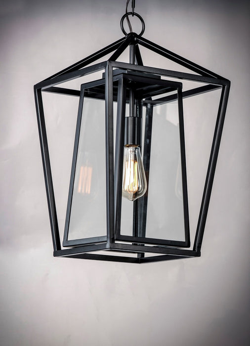 Myhouse Lighting Maxim - 3178CLBK - One Light Outdoor Hanging Lantern - Artisan - Black