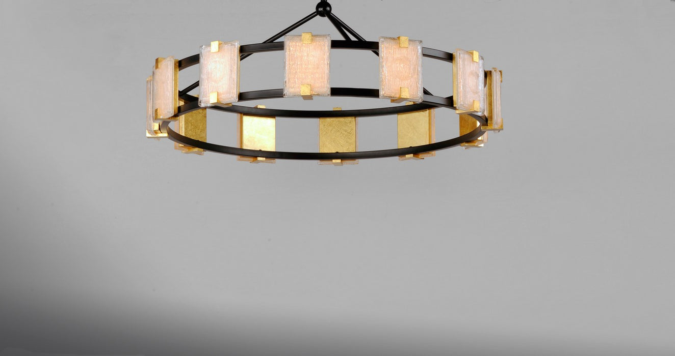 Myhouse Lighting Maxim - 39536CYBKGL - LED Chandelier - Radiant - Black / Gold Leaf